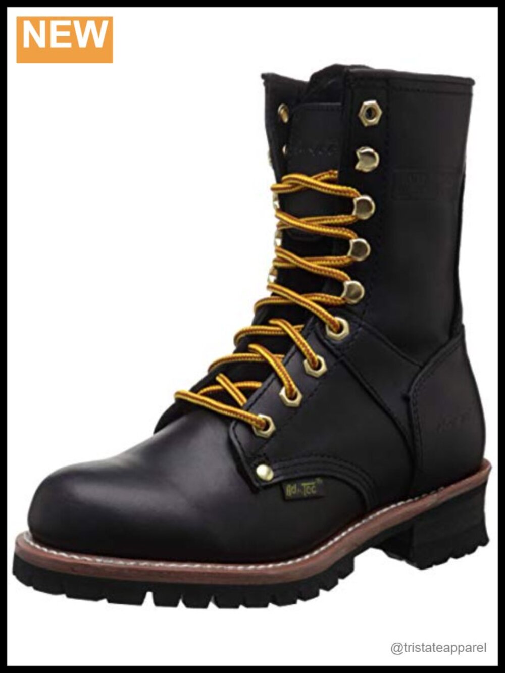 AdTec Women's Logger Work Boot Full-Grain Oiled Leather Slip Resistant